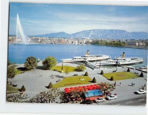 Postcard Genève mit Salève, Geneva, Switzerland