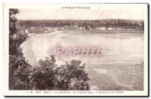 Old Postcard Binic Vue Generale At premlier plane Banche has low water Britta...