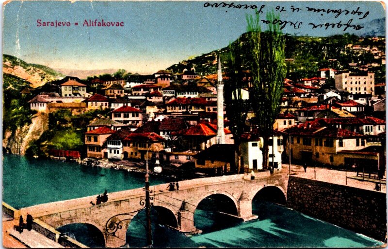 Bosnia And Herzegovina Sarajevo Alifakovac Vintage Postcard 09.68