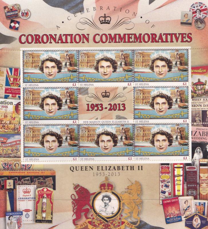 Queen Elizabeth II Bermuda Royal Coronation Rare Mint Stamp Block Sheet