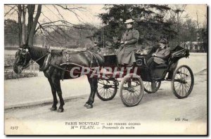 Paris New Postcard Old Women coachman Miss Vilain Walk Morning TOP (Small tra...