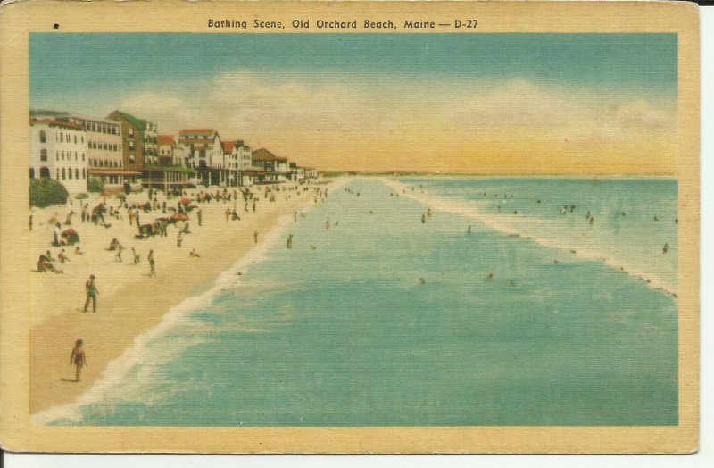 Bathing Scene, Old Orchard Beach, Maine