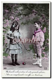 Old Postcard Diabolo Child