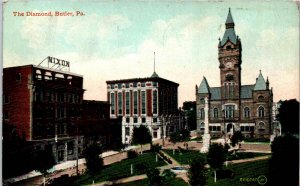 Butler, Pennsylvania - A view of The Diamond - in 1912
