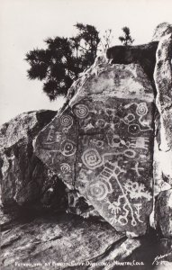 Colorado Manitou Petroglyph At Manitou Cliff Dwellings Real Photo