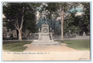 c1905's Abraham Lincoln Monument Brooklyn New York NY Unposted Vintage Postcard 