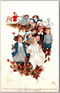 1912 Rally Day In Our School Children Happy Faces Posted Postcard