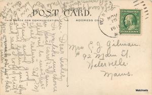 1911 GARDINER, MAINE Shoe Factory Mason Bros postcard 6442