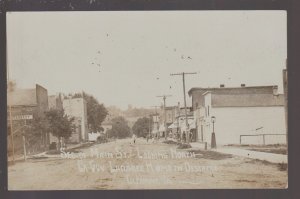 Clermont IOWA RPPC c1910 MAIN STREET nr Postville West Union Decorah Ossian KB