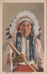 Postcard Native American Jicarilla Apache Chief Arizona AZ