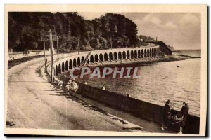 Old Postcard Perros Guirec The Corniche Road