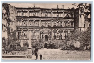 Heidelberg Germany Postcard The Otto Heinrichs Building 1918 Posted Antique