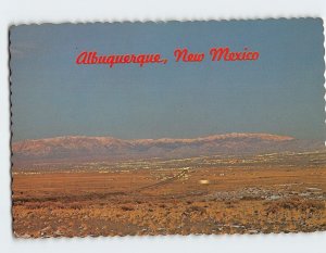 Postcard Looking east from Nine Mile Hill, Albuquerque, New Mexico