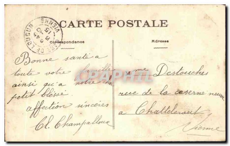 Postcard Old Loudon Portal From & # 39Eglise St Hilaire Du Martray