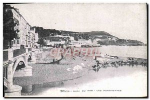 Old Postcard Nice Quai du Midi Ponchettes