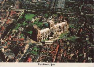 Yorkshire Postcard - Aerial View of York Minster  RR23382