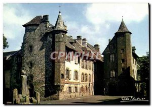 Modern Postcard Salers House Tissandier d & # 39Escous and the tower of the R...