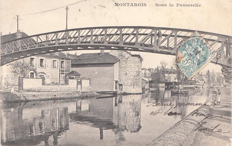 BF16198 montargis sous la passerelle france front/back image TCV