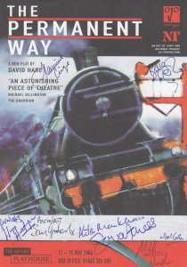 The Permenent Way Train Privatisation Play Multi Hand Signed Theatre Flyer