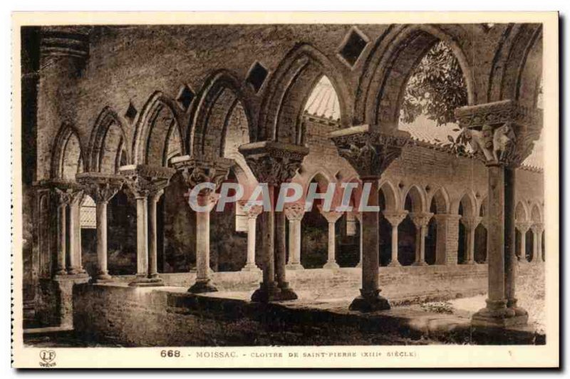 Moissac - Saint Pierre - The Cloister - Old Postcard