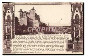 Postcard Old Saumer Chateau M H