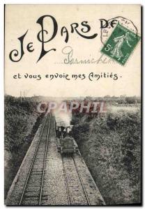 Postcard Old Train Locomotive Pornichet