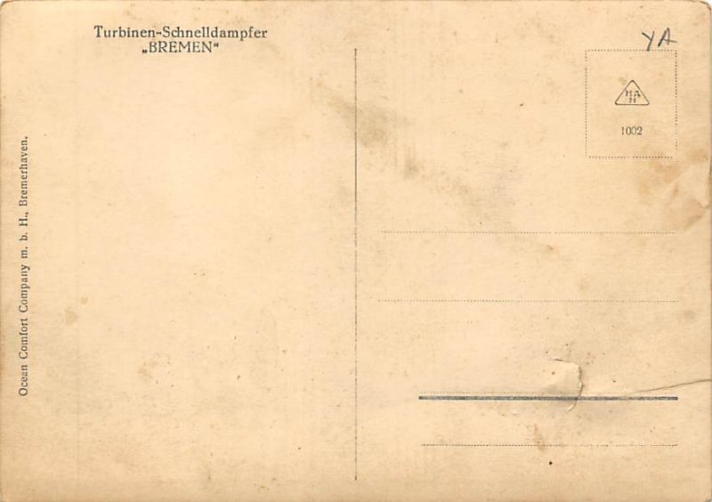 Bremen Norddeutscher Lloyd Ship 