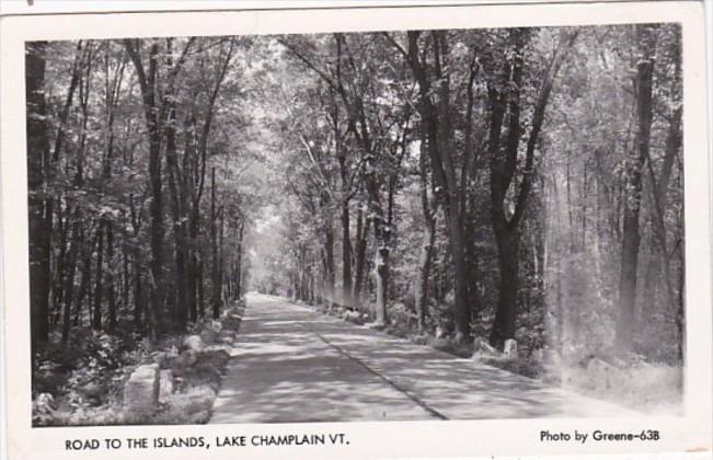 Vermont Lake Champlain Road To The Islands 1958 Real Photo