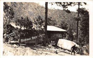 G47/ Ruidoso New Mexico RPPC Postcard 1938 Cabin Home Rest But Dad