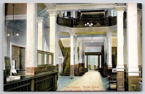 Panama The Lobby of Tivoli Hotel Ancon Canal Zone Postcard B46