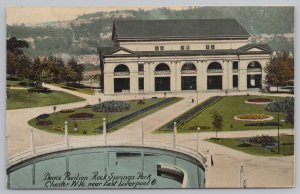 State View~Dance Pavilion Rock Springs Park Chester WV~Vintage Postcard