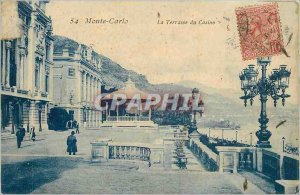 Old Postcard Monte Carlo Terrace Casino