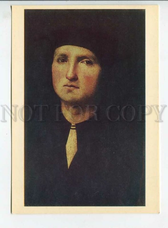 452973 USSR 1983 year Italian Renaissance Perugino portrait a young man postcard