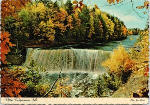 Upper Tahquamenon Falls Michigan MI Land of Hiawatha Unused Vintage Postcard F6