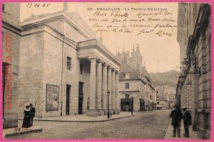 af9432 - FRANCE - VINTAGE POSTCARD Postcards - 1905 - Besancon THEATRE-