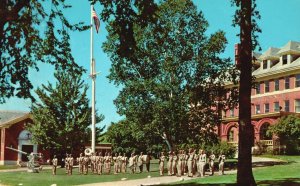 Vintage Postcard 1961 Boys Dormitory Richardson Hall Maine Maritime Academy ME