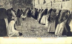 Jews' wailing Place, Klagemauer JerUSA lem, Israel Unused 