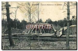 Old Postcard Poigny Hut has lumberjack The Cherry Orchard