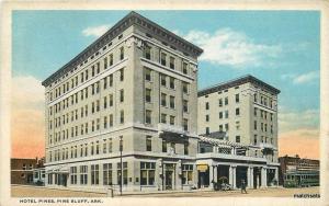 1920 Hotel Pines Pine Bluff Arkansas postcard 7510 Teich