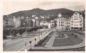 KARLOVY VARY CZECHOSLOVAKIA NAMESTI PRESIDENTA BENESE PHOTO POSTCARD