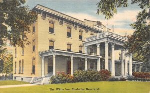 Fredonia NY New York THE WHITE INN Hotel~Lodging CHAUTAUQUA CO ca1940's Postcard