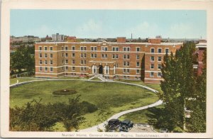 Nurses Home General Hospital Regina SK Saskatchewan Unused PECO Postcard H1