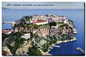 Old Postcard The Rock MONACO Vue Prize observatory