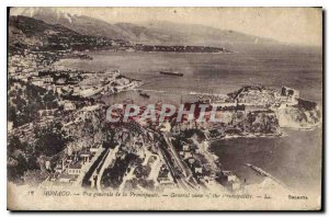 Old Postcard Monaco General view of the Principality