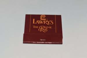 Lawry's The Prime Rib Beverly Hills Chicago Dallas 30 Strike Matchbook