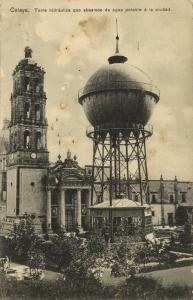 mexico, CELAYA, Guanajuato, Torre Hidraulica que Abastece de Agua Potable 1910s