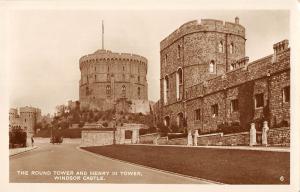 uk2193 the round tower and henry lll tower windsor castle real photo uk