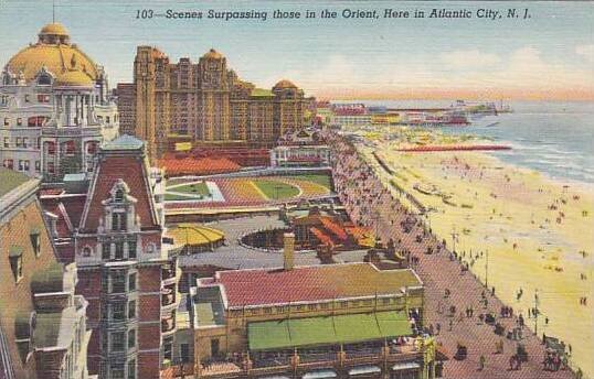 New Jersey Atlantic City Scenes Surpassing Those In The Orient Here in Atlant...