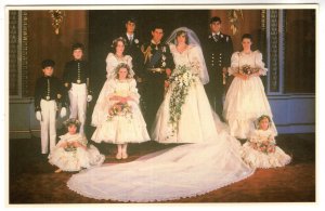 Princess Diana, Prince Charles with Maids, Pages, Royal Wedding