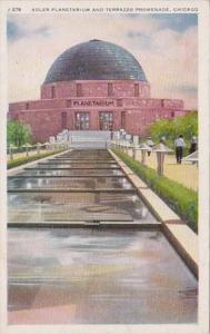 Illinois Chicago Adler Planetarium and Terrazzo Promenade
